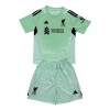 Fotballtrøye Liverpool Keeper 2025-26 Kortermet Grønn - Barn(+ Shorts)